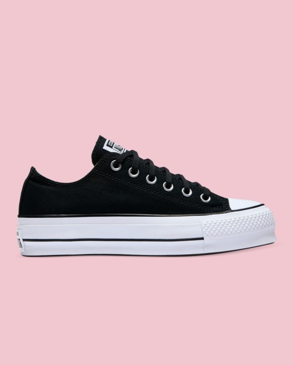 Converse Chuck Taylor All Star Canvas Lift Sort Sko Danmark - Converse Lave Sneakers Dame - 20834GQN